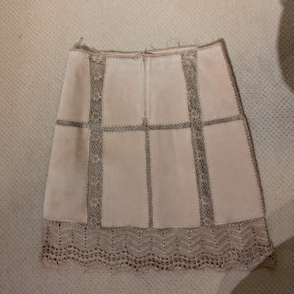 Suede Crochet Skirt - Picture 5 of 5